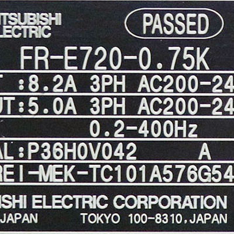 [미사용] FR-E720-0.75K 미쯔비시 0.75kw 인버터