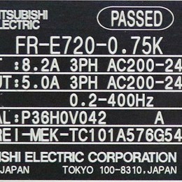 [미사용] FR-E720-0.75K 미쯔비시 0.75kw 인버터