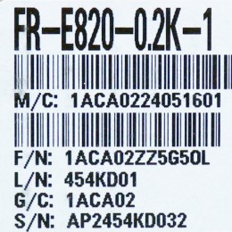 [신품] FR-E820-0.2K-1 미쯔비시 200w 인버터