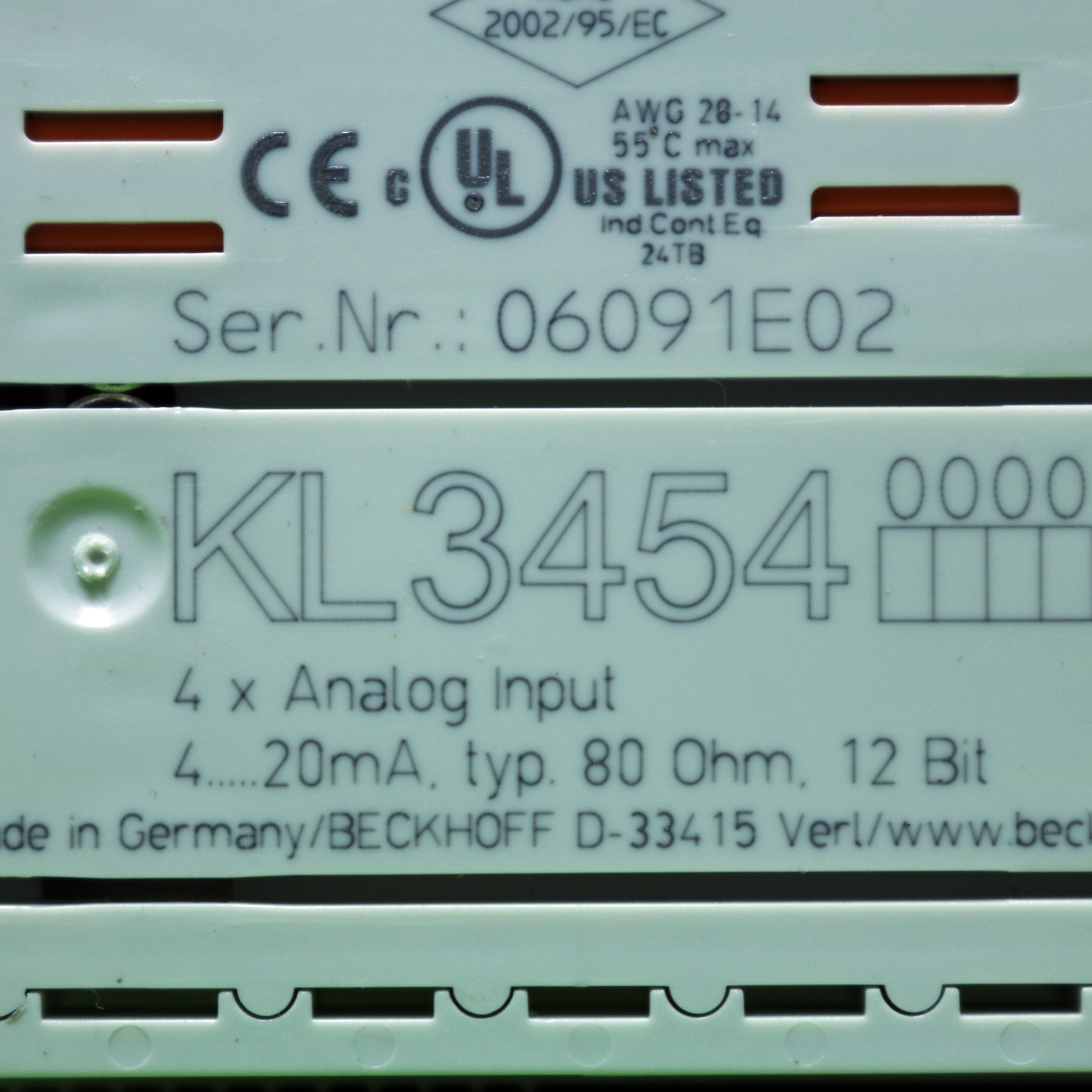 [중고] KL3454 BECKHOFF PLC