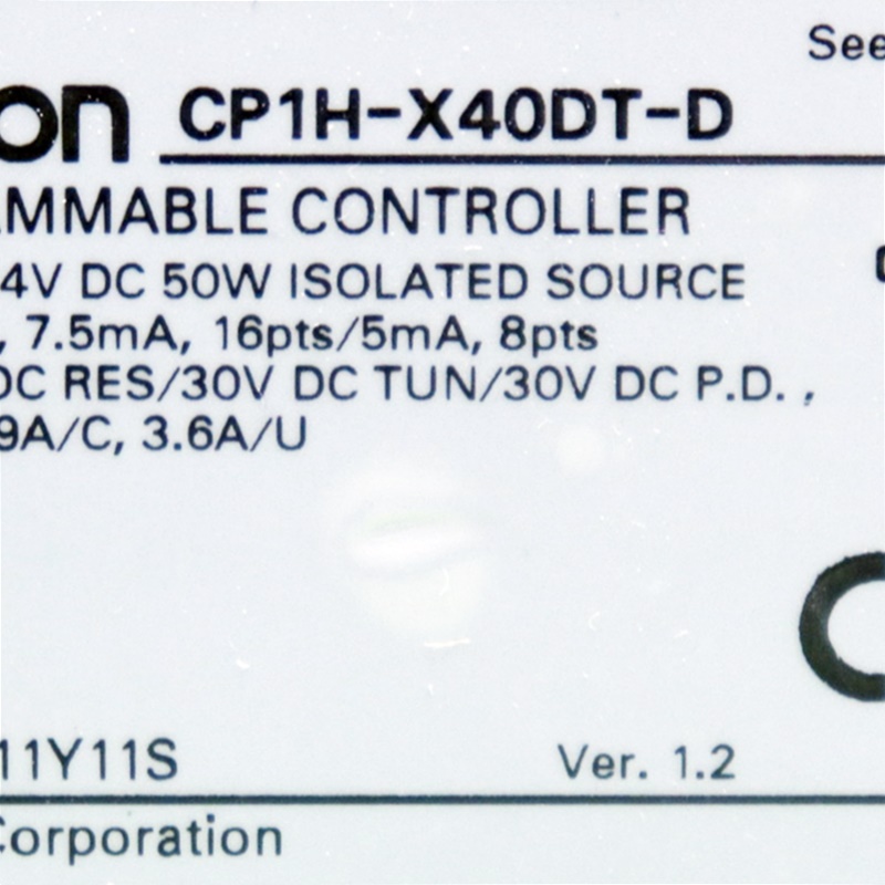 [중고] CP1H-X40DT-D 옴론 피엘씨