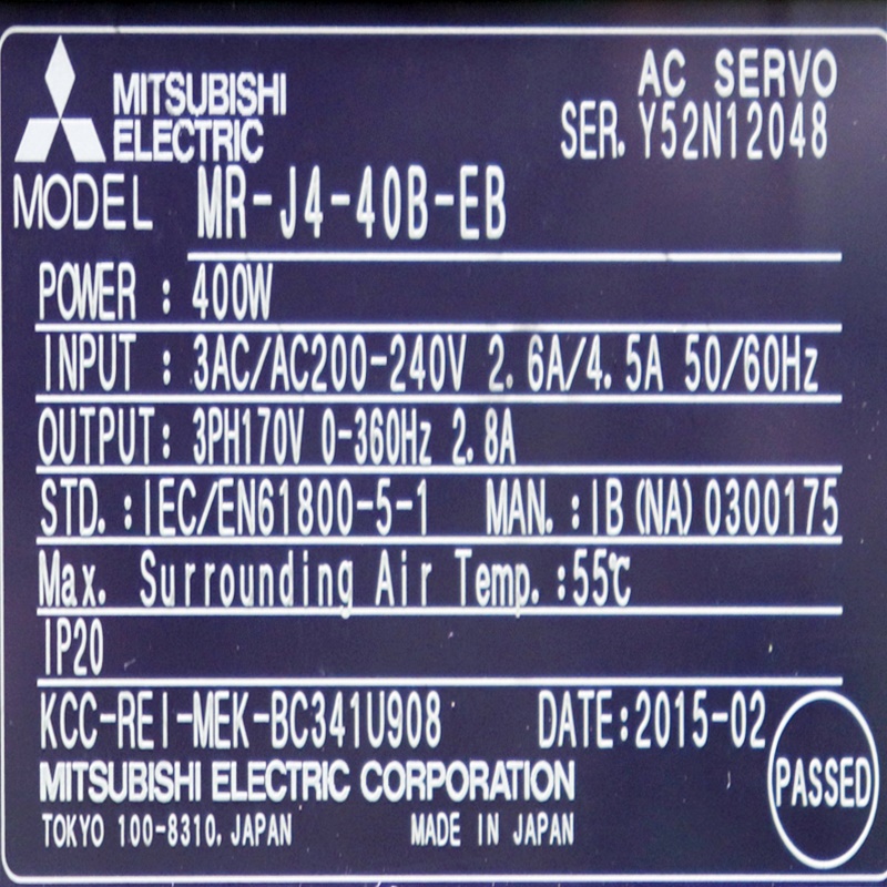 [중고] MR-J4-40B-EB 미쯔비시 400w 서보 드라이버