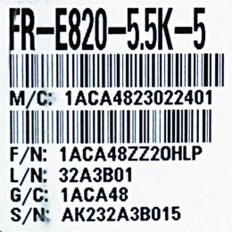 [신품] FR-E820-5.5K-5 미쯔비시 5.5KW 인버터