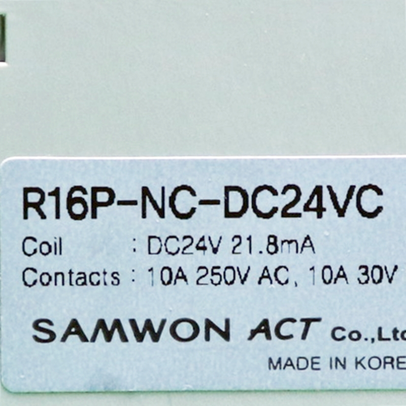 [중고] R16P-NC-DC24VC SAMWON ACT 대형 릴레이 터미널