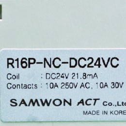 [중고] R16P-NC-DC24VC SAMWON ACT 대형 릴레이 터미널