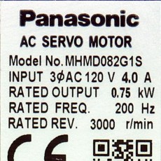 [중고] MHMD082G1S 파나소닉 MINAS A5 시리즈 750W 서보 모터