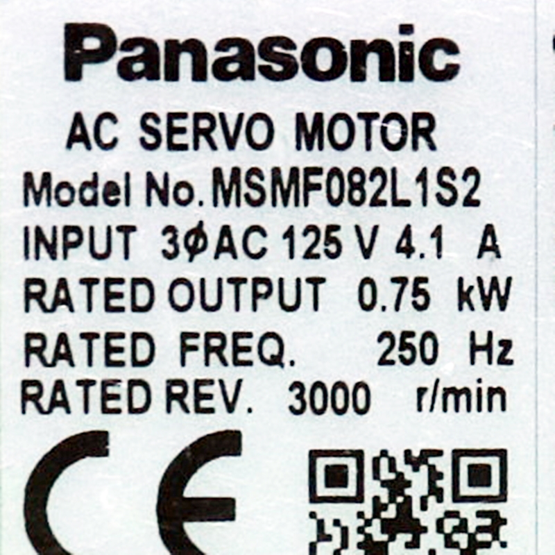 [중고] MSMF082L1S2 파나소닉 750W 서보모터 저관성 리드선 타입