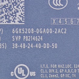 [중고] 6GK5 208-0GA00-2AC2 지멘스 PROFINET IO 장치 이더넷/IP 호환 C 플러그 슬롯